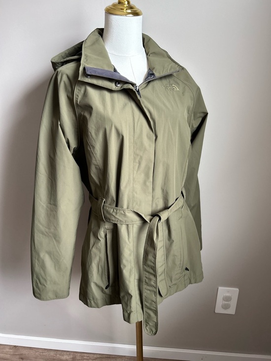 The North Face Jackets & Blazers - The North Face Olive Green Belted Trench Coat rain windbreaker outdoorsy spring